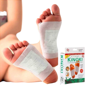 Kinoki 10 Adesivos Eliminador de Toxinas Detox Natural P/ Pés